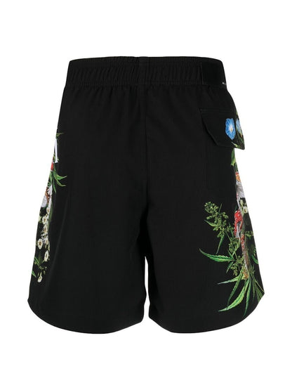 AMIRI Psychedelic Mushroom Swim Shorts Black