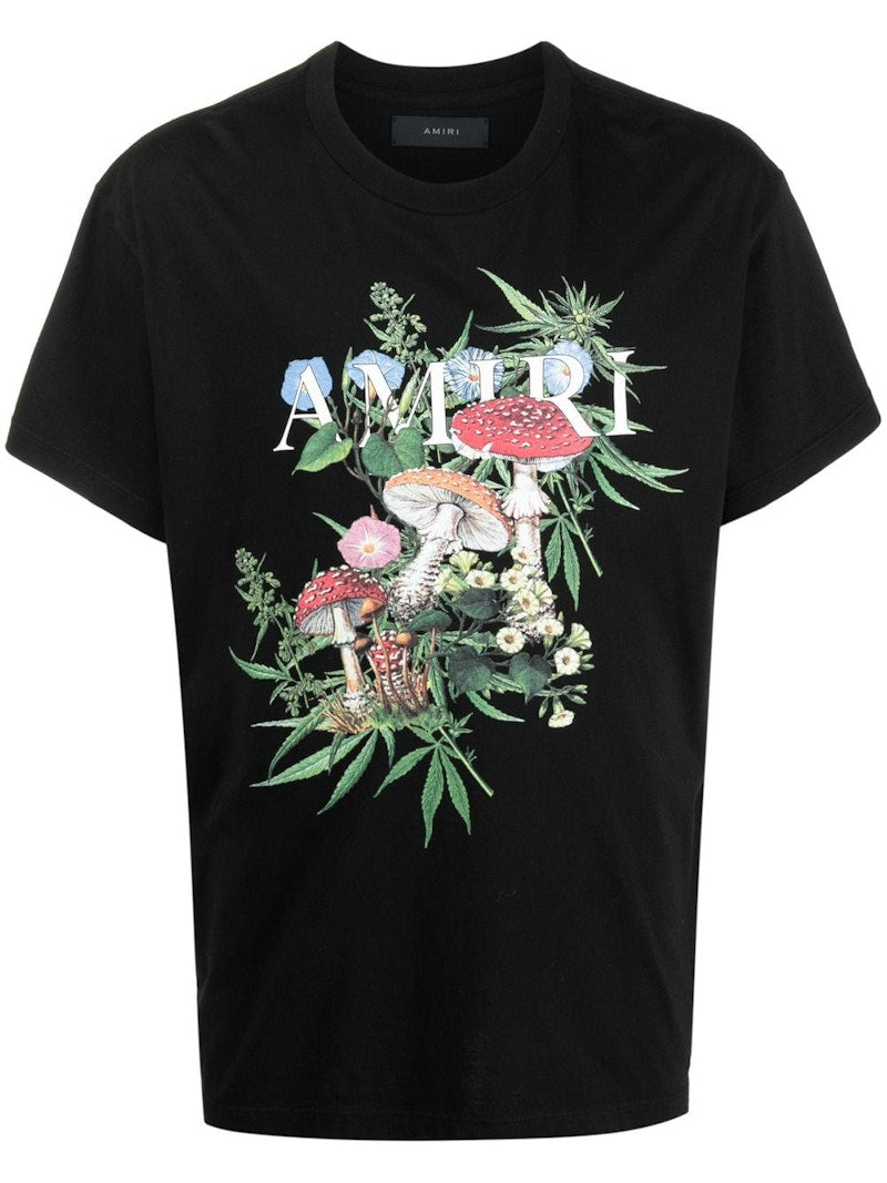 AMIRI Psychedelic Mushroom Tee Black