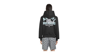 AMIRI Records Wolf Hoodie Black