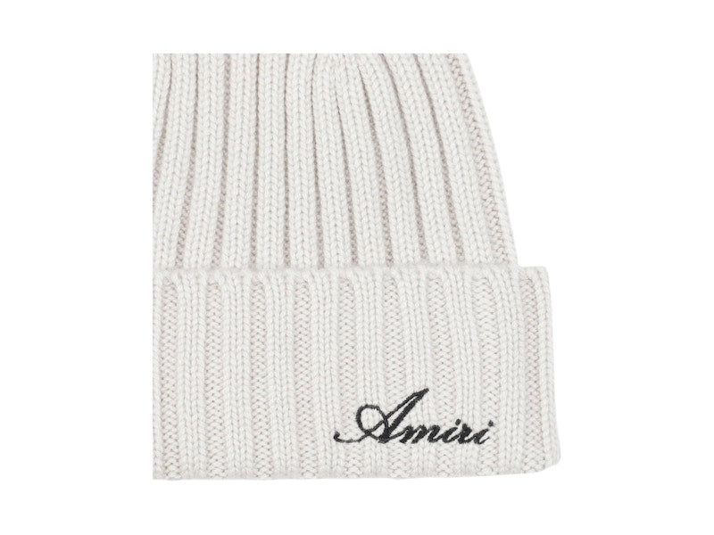 AMIRI Script Beanie Swansdown
