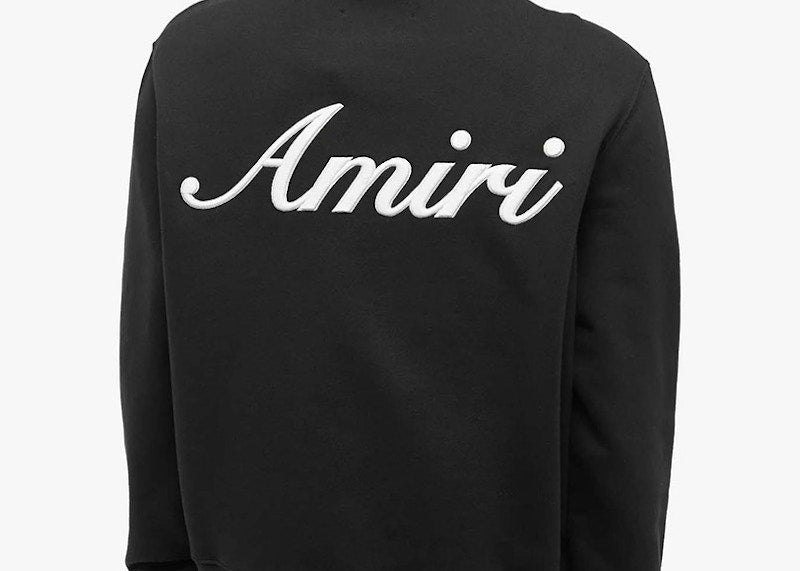 AMIRI Script Logo Sweatshirt Black