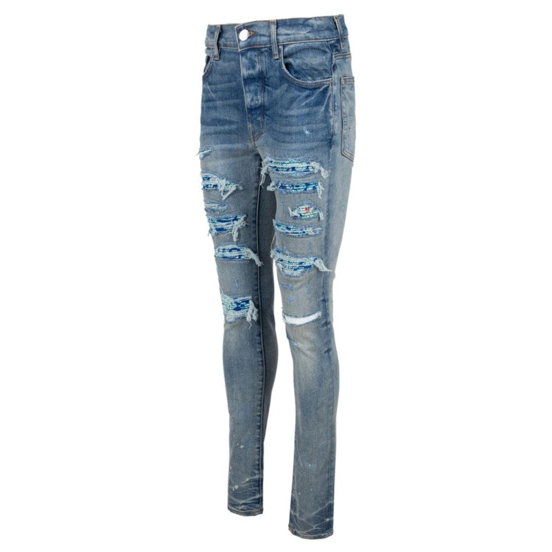 AMIRI Silk PJ Thrasher Jeans Clay Indigo