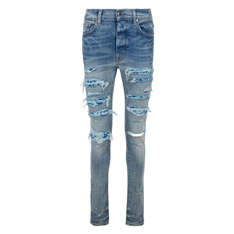 AMIRI Silk PJ Thrasher Jeans Clay Indigo