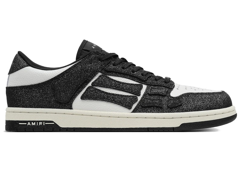 AMIRI Skel Top Low Shimmer Black White (Women's)