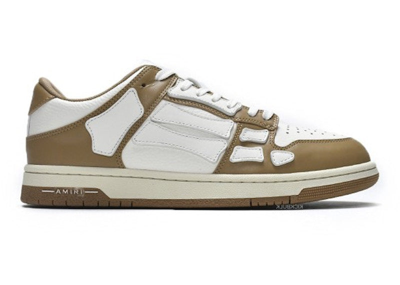AMIRI Skel Top Low White Brown