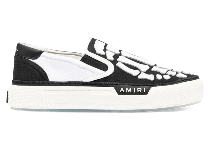 AMIRI Skel Top Slip-On Black White
