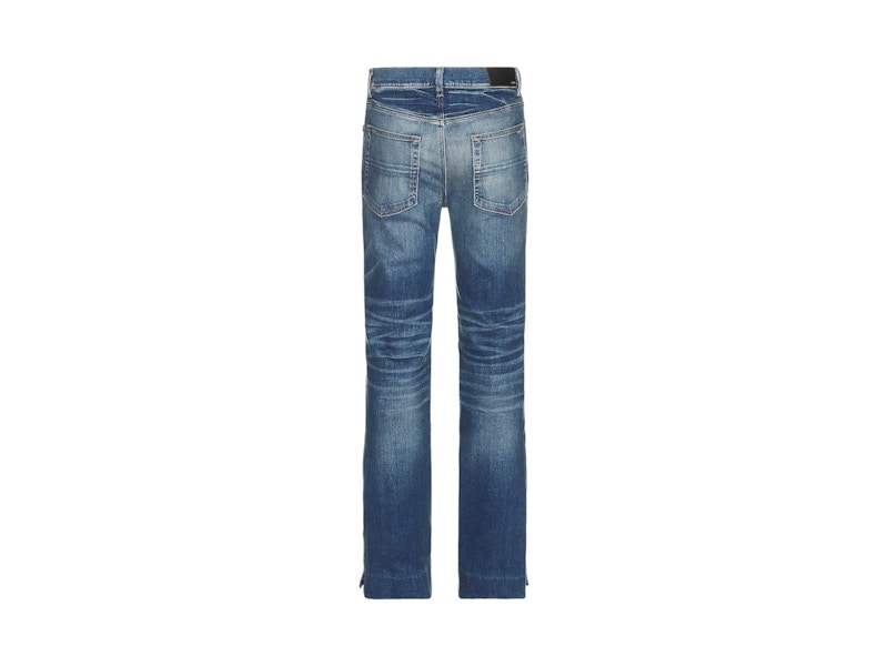AMIRI Stack Kick Flare Jeans River Indigo
