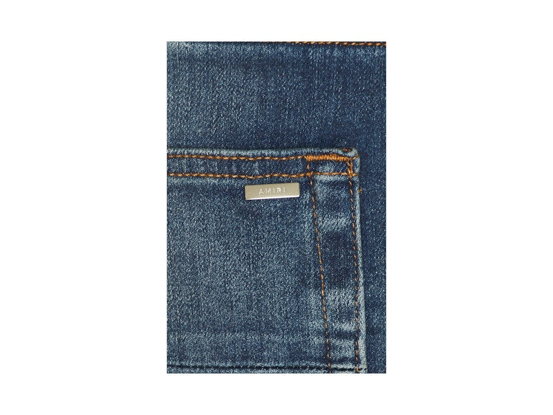 AMIRI Stack Kick Flare Jeans River Indigo