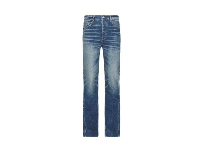 AMIRI Stack Kick Flare Jeans River Indigo