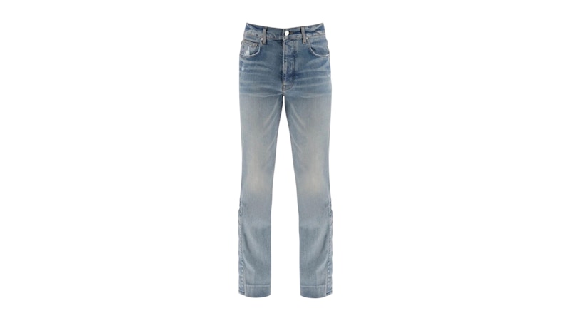 AMIRI Stack Kick Flare Leg Clay Indigo Jeans Blue