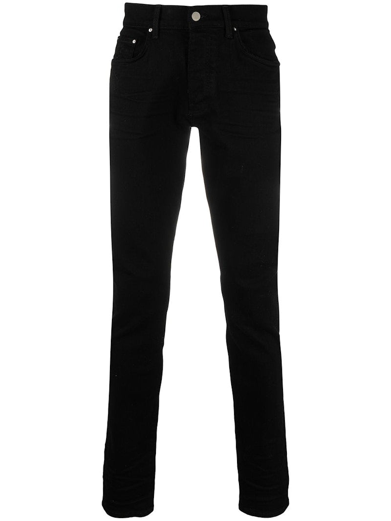 AMIRI Stack Mid-Rise Skinny Jeans Black