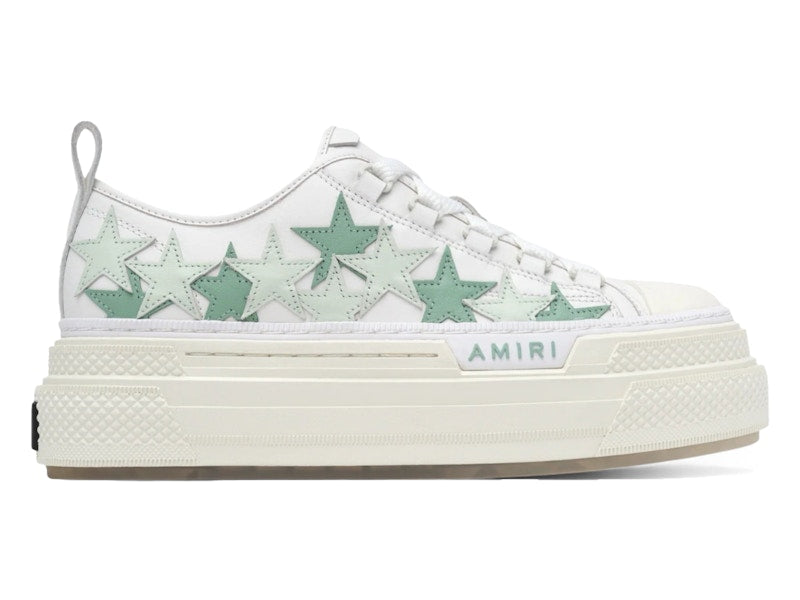 AMIRI Stars Court Low Platform White Frosty Green (Women's)