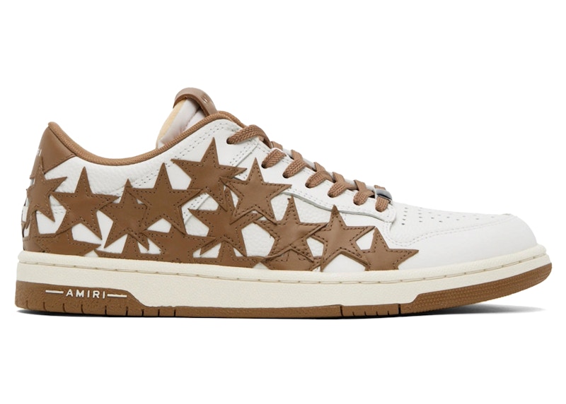 AMIRI Stars Low Top White Brown