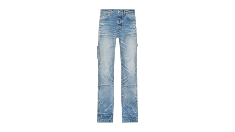 AMIRI Straight Fit Carpenter Faded Indigo Jeans Blue