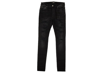 AMIRI Thrasher Plus Distressed Skinny Jeans Black