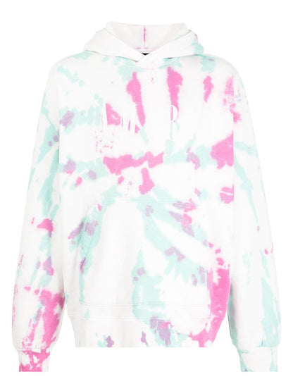 AMIRI Tie Dye Hoodie White/Green/Pink