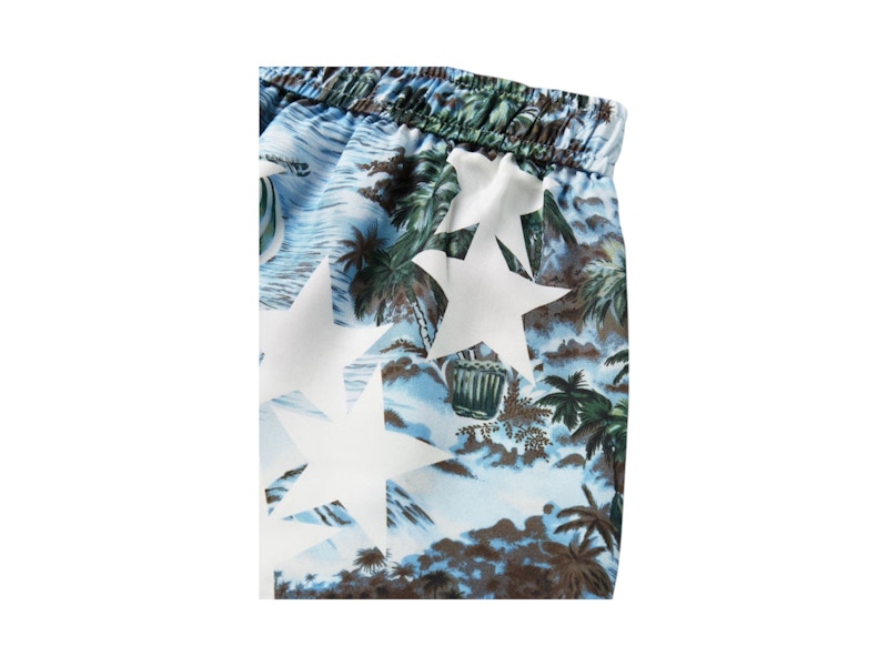 AMIRI Tropical Star Swimtrunks Blue