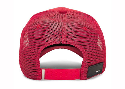 AMIRI Varsity Logo Trucker Cap Red