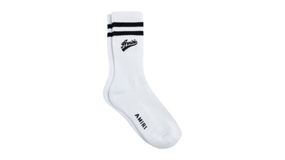 AMIRI Varsity Script Sock White