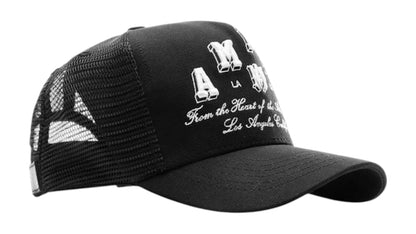 AMIRI Varsity Trucker Hat Black