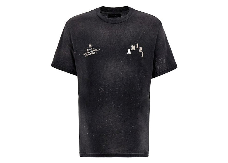AMIRI Vintage Collegiate Tee Black
