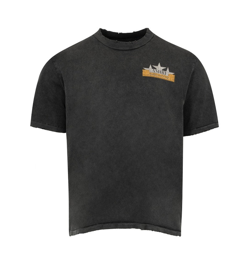 AMIRI Vintage Crystal Star Tee Black