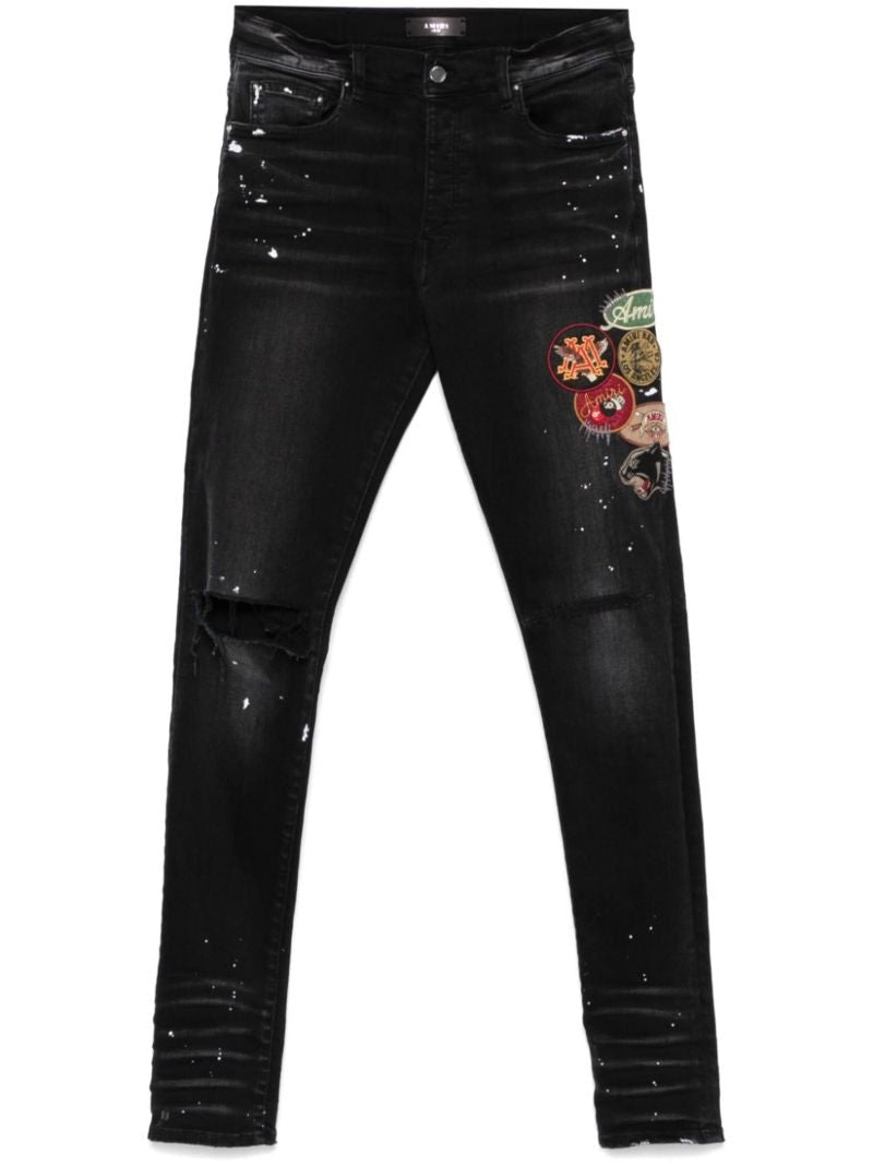AMIRI Vintage Patch Skinny Jean Aged Black