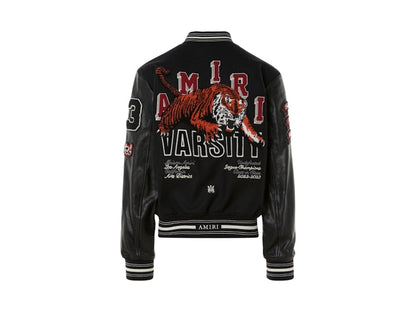 AMIRI Vintage Patch Varsity Jacket Black