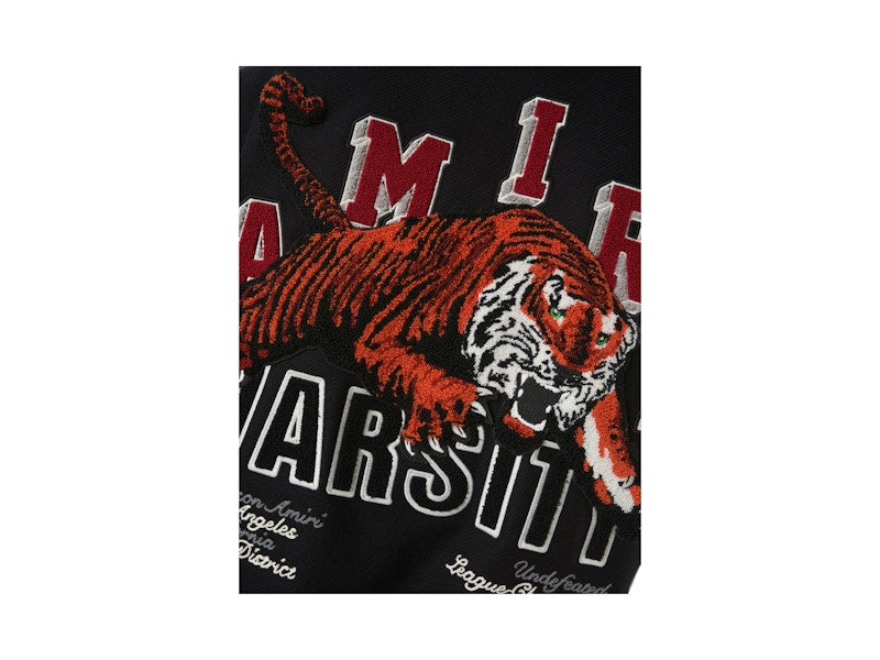 AMIRI Vintage Patch Varsity Jacket Black