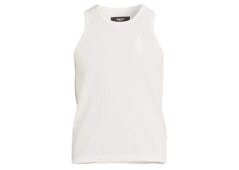 AMIRI Waffle Stitch Tank Summer Sand