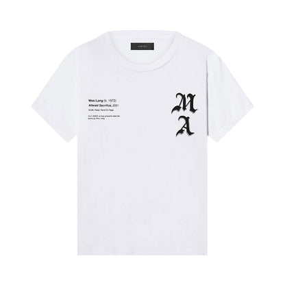 AMIRI x Wes Lang Checker Skull Tee White
