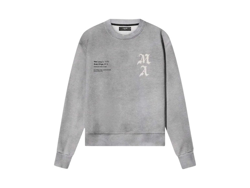 AMIRI x Wes Lang Wes Lang Solar Kings Crew Heather Grey