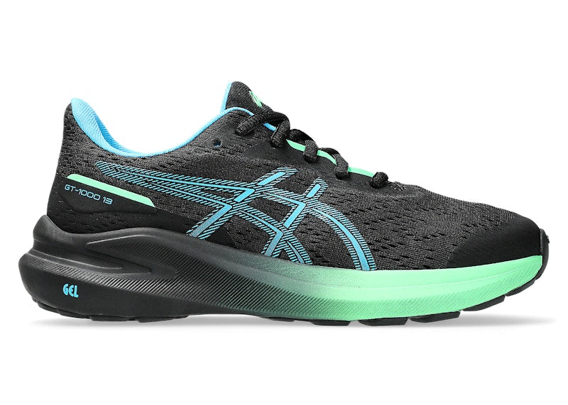 ASICS GT-1000 13 Black Digital Aqua (GS)
