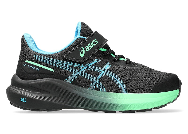 ASICS GT-1000 13 Black Digital Aqua (PS)
