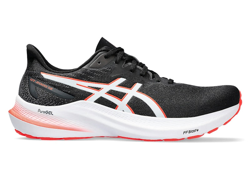 ASICS GT-2000 12 Black Sunrise Red