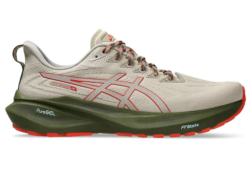 ASICS GT-2000 13 TR Nature Bathing Beige Red Snapper Green