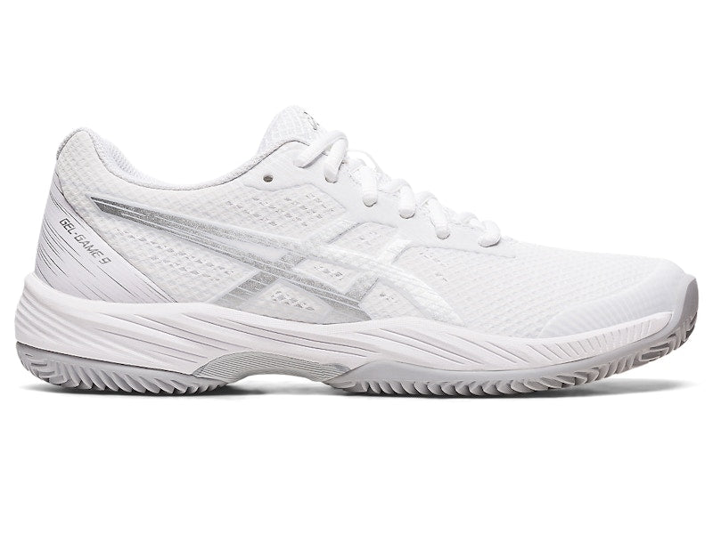 ASICS Gel-Game 9 Clay/OC White Pure Silver (Women's)