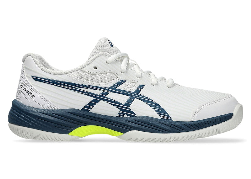 ASICS Gel-Game 9 White Mako Blue (GS)