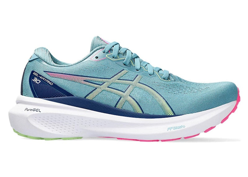 ASICS Gel-Kayano 30 Gris Blue Lime Green Pink (Women's)