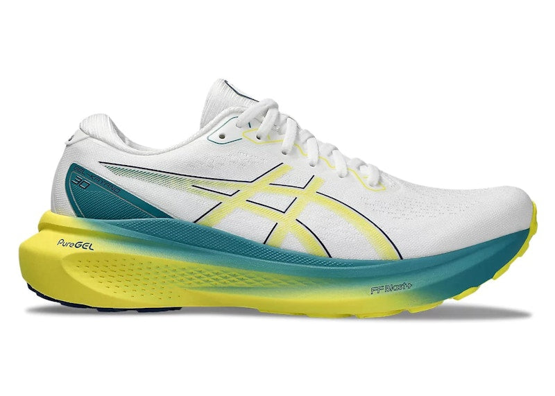 ASICS Gel-Kayano 30 White Bright Yellow