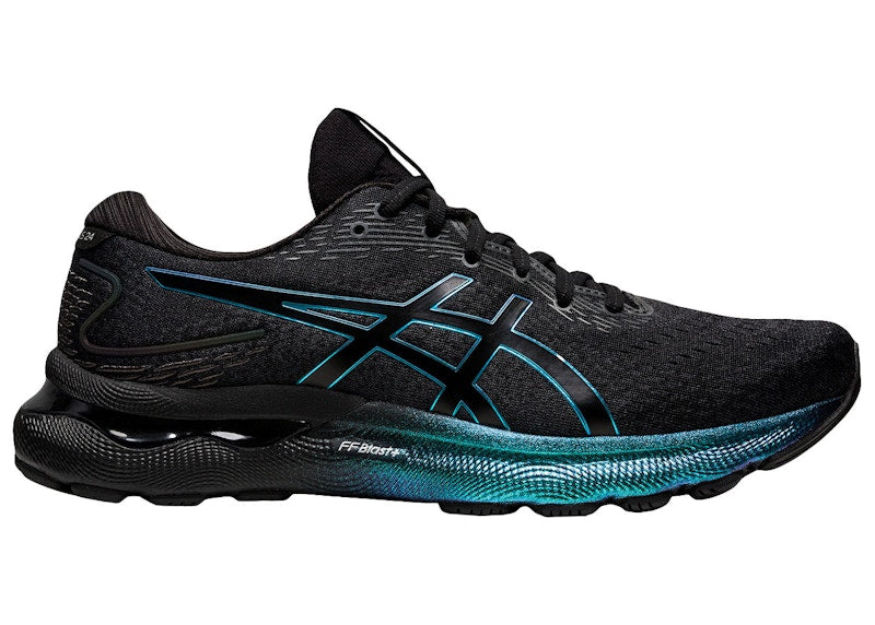 ASICS Gel Nimbus 24 Platinum Black Blue
