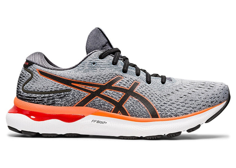 ASICS Gel-Nimbus 24 Sheet Rock Grey Shocking Orange