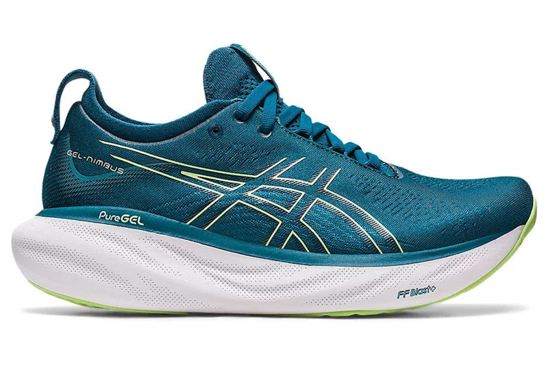 ASICS Gel-Nimbus 25 Ink Teal Lime Green (Women's)