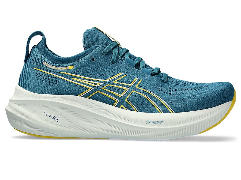 ASICS Gel-Nimbus 26 Evening Teal Light Mustard