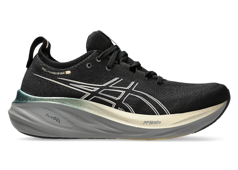 ASICS Gel-Nimbus 26 Platinum Black Champagne