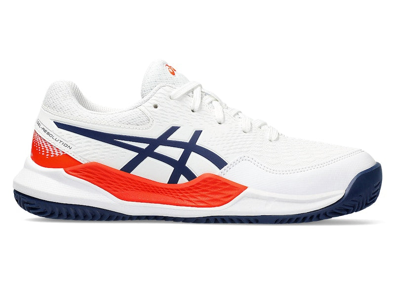 ASICS Gel-Resolution 9 Clay White Blue Expanse (GS)