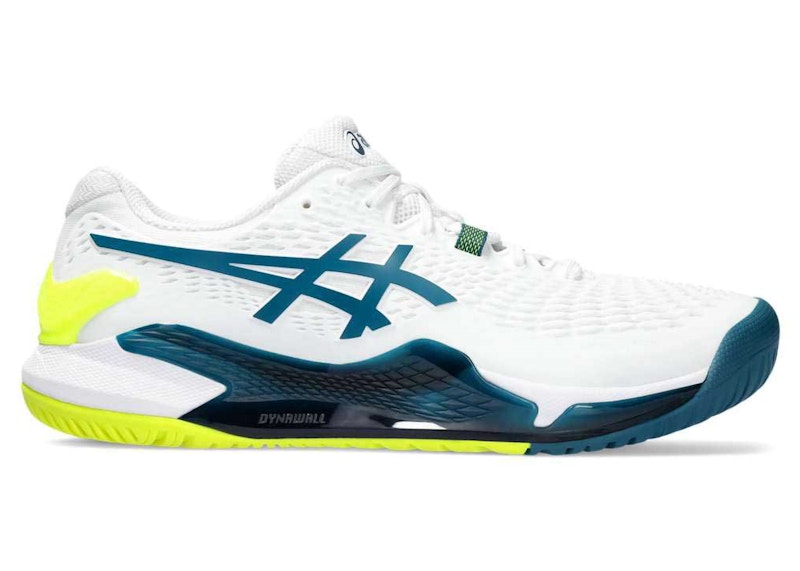 ASICS Gel-Resolution 9 Hardcourt White Restful Teal
