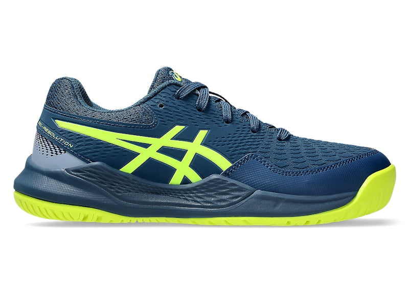 ASICS Gel-Resolution 9 Mako Blue Safety Yellow (GS)