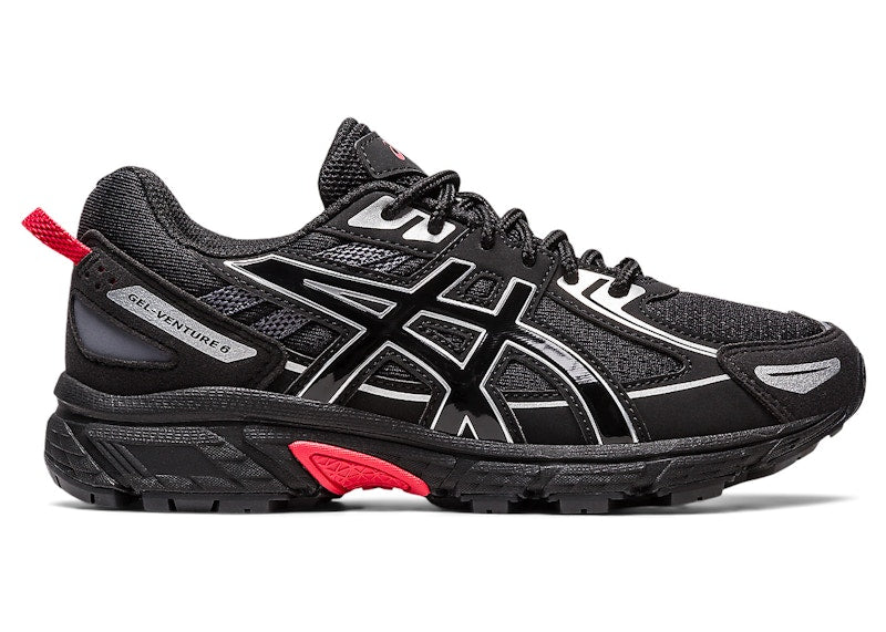 ASICS Gel-Venture 6 Black Red Silver (GS)