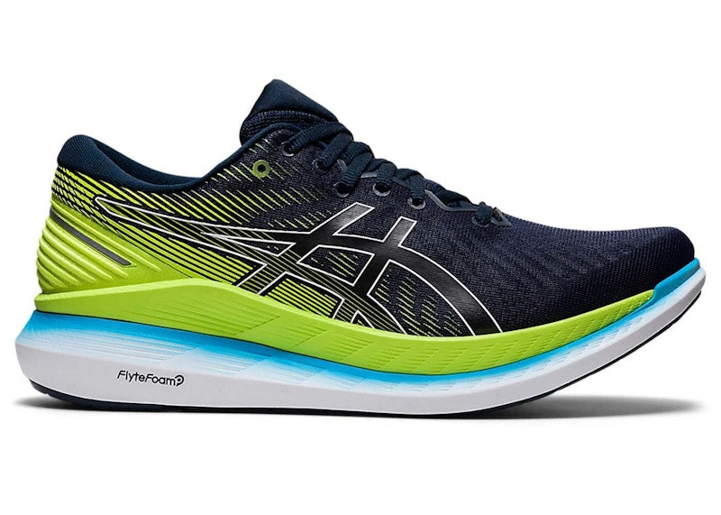 ASICS Glideride 2 French Blue Hazard Green
